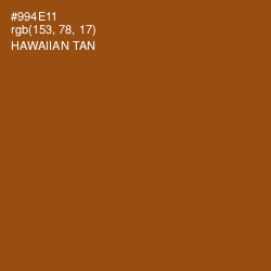 #994E11 - Hawaiian Tan Color Image